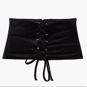 Plus Size Velvet Corset